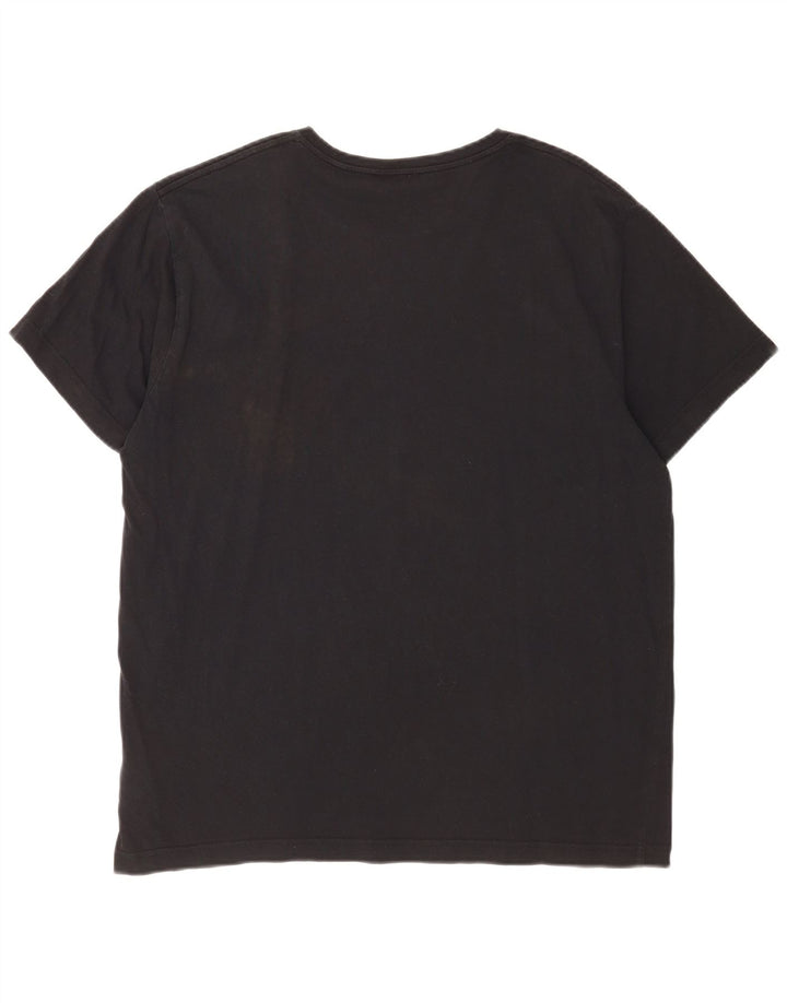 Gant Camiseta masculina gráfica Top XL algodão preto