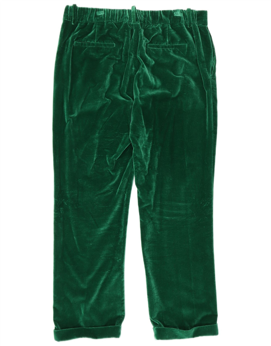 Zara Calça Capri Feminina De Veludo XL W32 L23 Verde