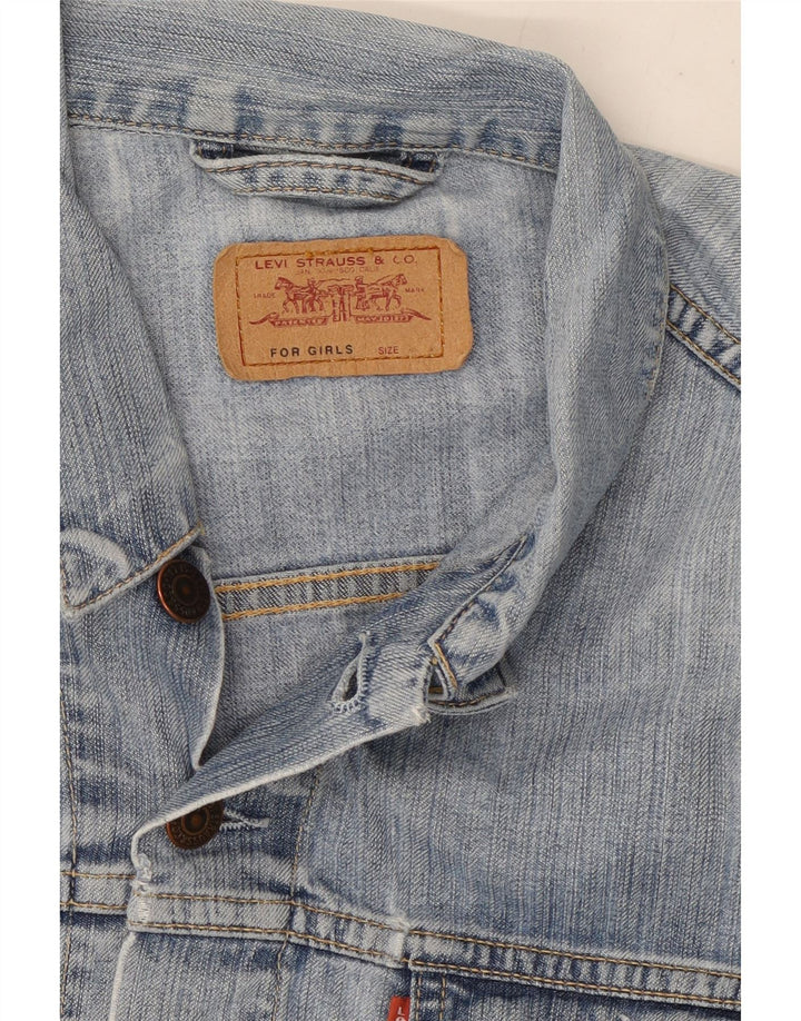 Jaqueta jeans feminina Levi's 15-16 anos algodão azul