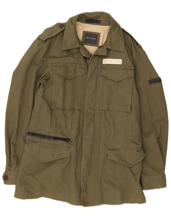 Jaqueta militar masculina Marc O'Polo Reino Unido 36 pequeno exército verde