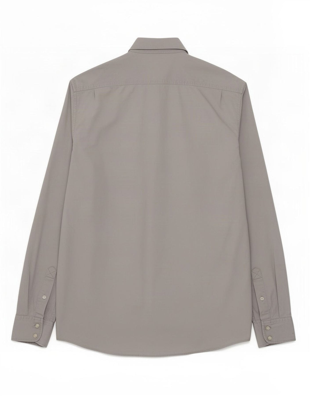 Camisa militar masculina Reiss algodão cinza médio