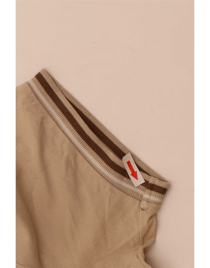 Camisa polo masculina Diadora médio bege listrado algodão