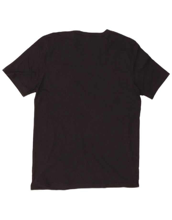Camiseta masculina HUGO BOSS Top grande de algodão preto