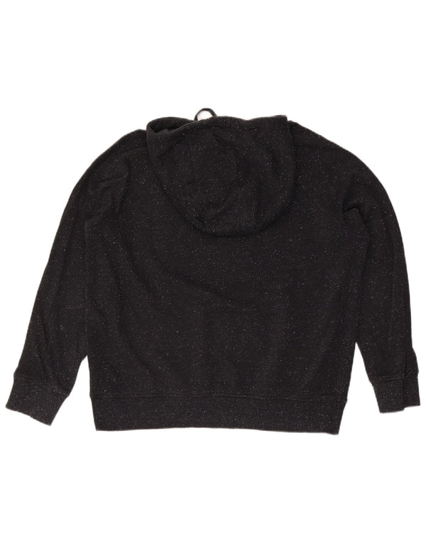 Under Armour feminino gráfico moletom com capuz Reino Unido 14 médio preto manchado