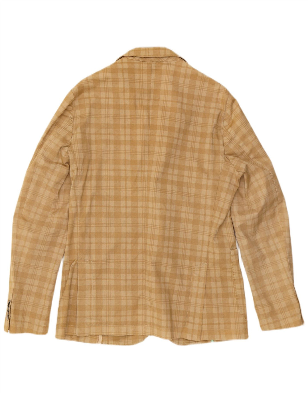Jaqueta blazer masculina Bernese com 2 botões EU 54 2XL xadrez bege