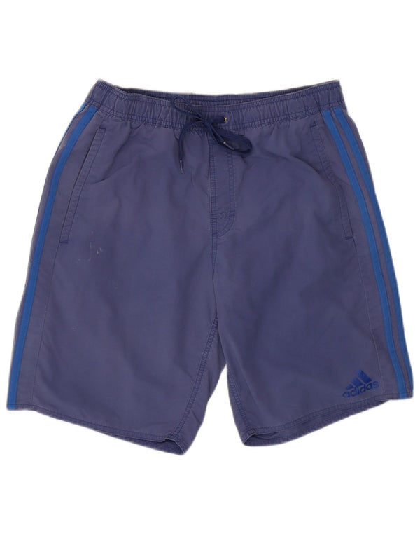 Shorts esportivos masculinos ADIDAS pequeno azul poliéster