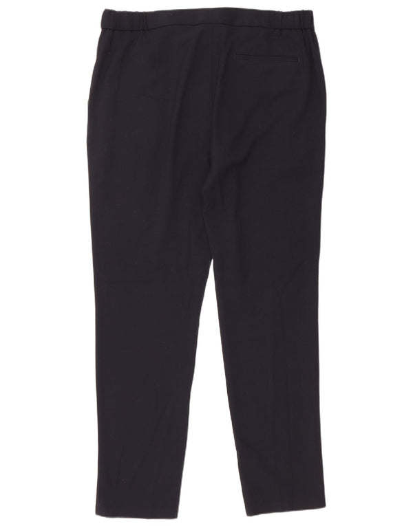 Calça Chino Reta Feminina Reiss W34 L30 Azul Marinho Poliéster