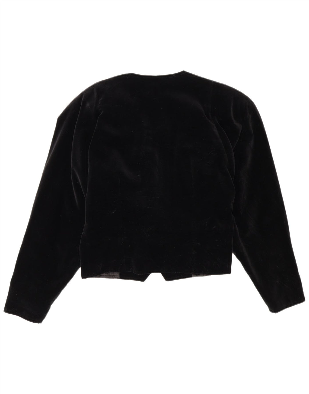 Bolero feminino vintage com peito duplo de veludo IT 42 médio preto