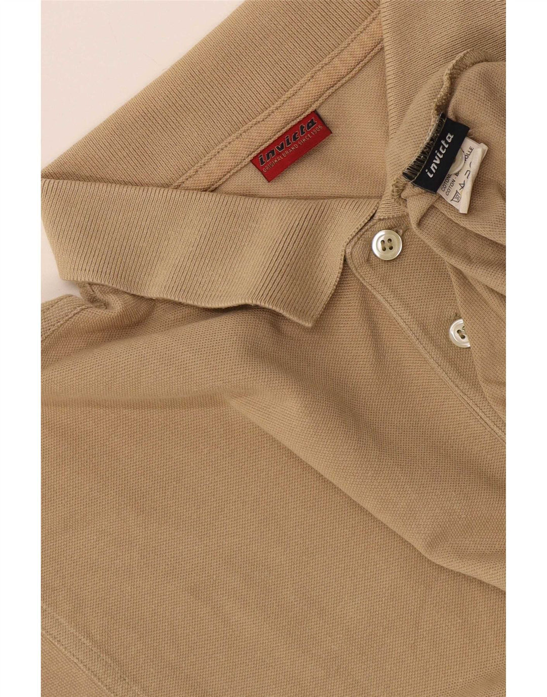 Camisa polo masculina Invicta XL algodão bege