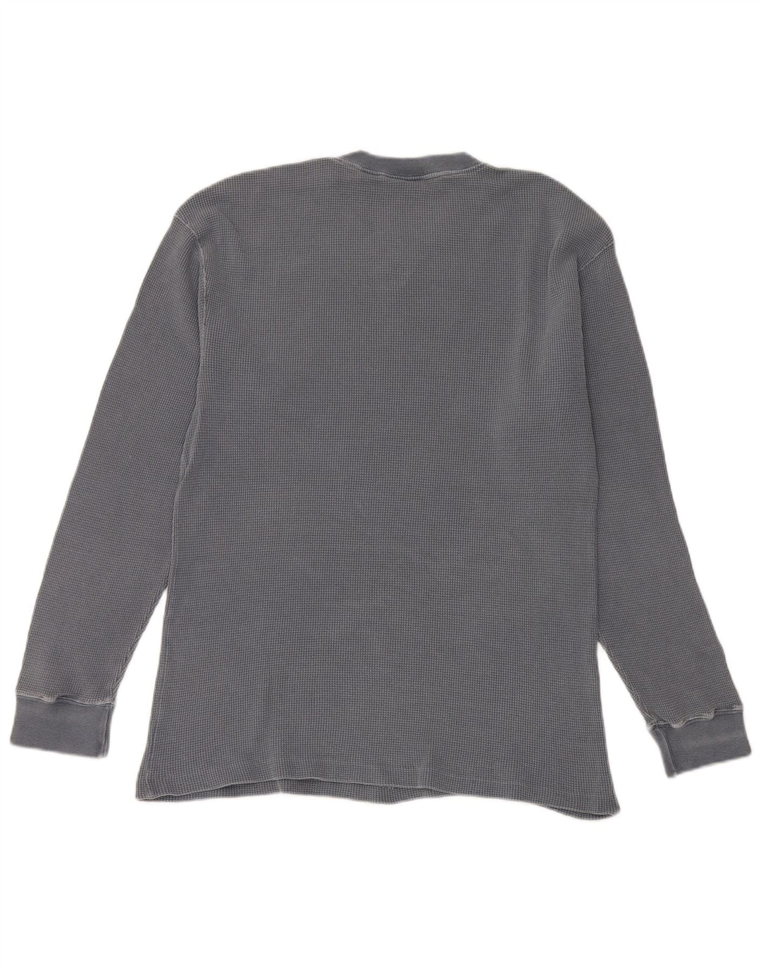 Orvis Mens Top Manga Longa Algodão Cinza Médio