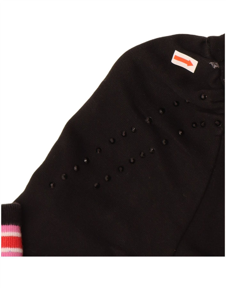 Casaco de treino FILA para meninas 9-10 anos algodão preto