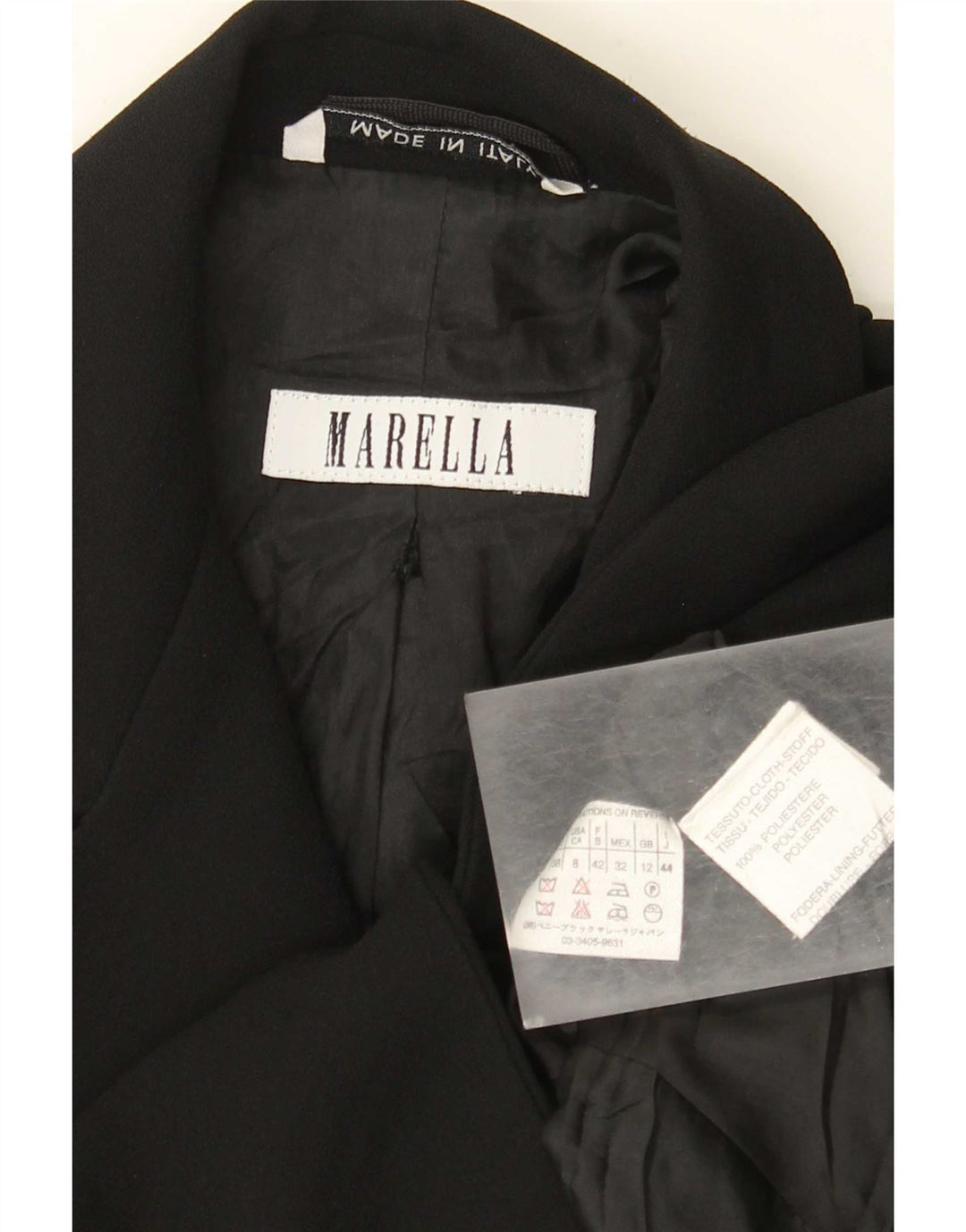 Jaqueta Bolero Feminina Marella UK 12 Poliéster Preto Médio