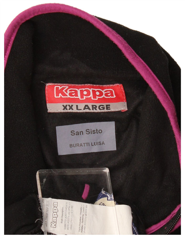 Jaqueta de lã feminina Kappa UK 20 2XL poliéster preto