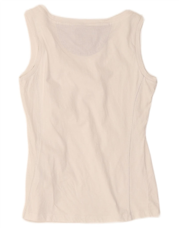 Colete feminino Champion Heritage Classics UK 12 algodão branco médio