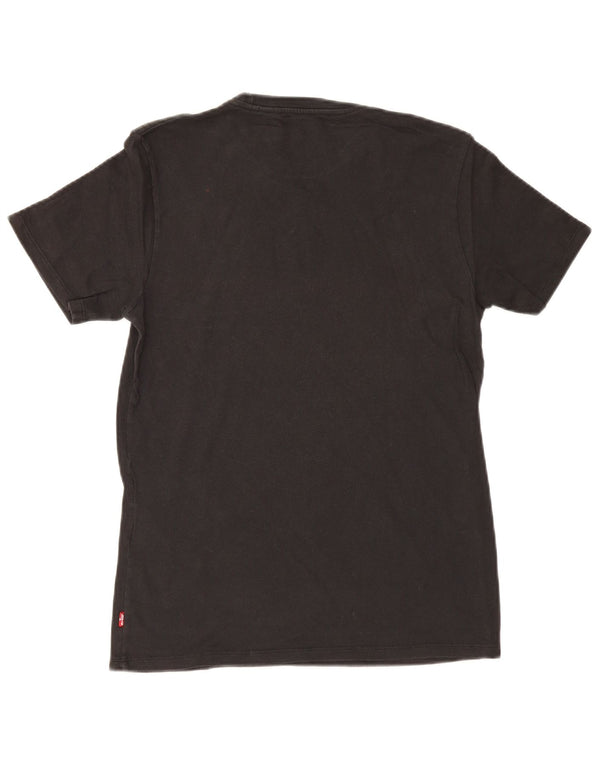 Camiseta gráfica masculina Levi's Top pequeno algodão preto