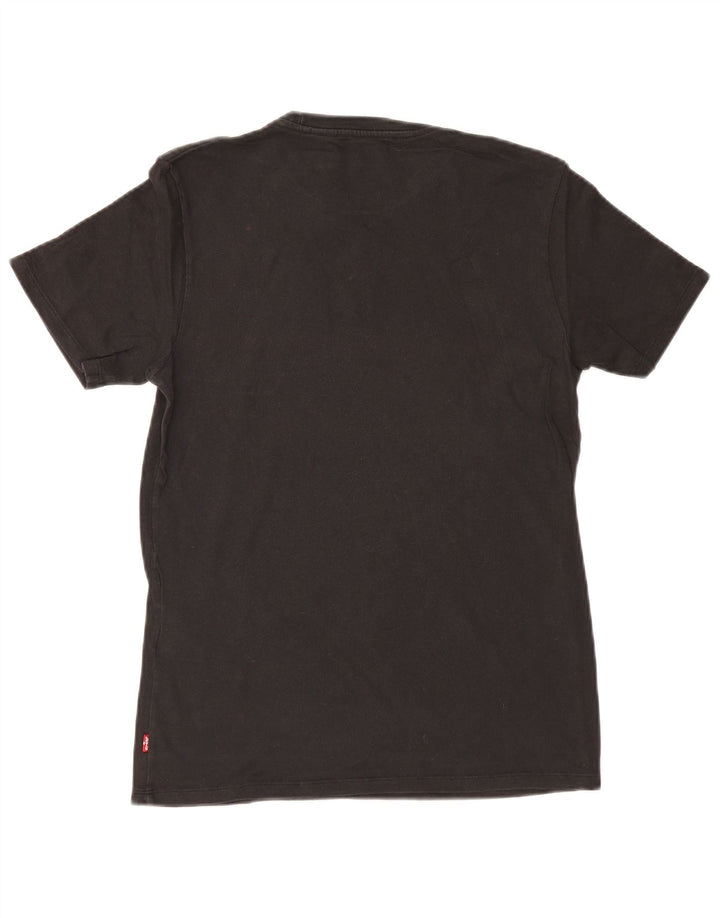 Camiseta gráfica masculina Levi's Top pequeno algodão preto