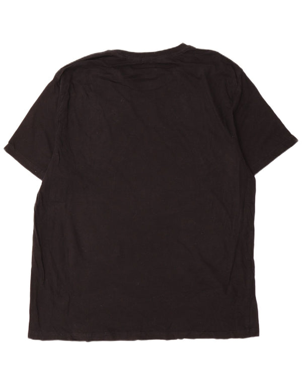 Camiseta gráfica masculina Hurley Top XL algodão preto