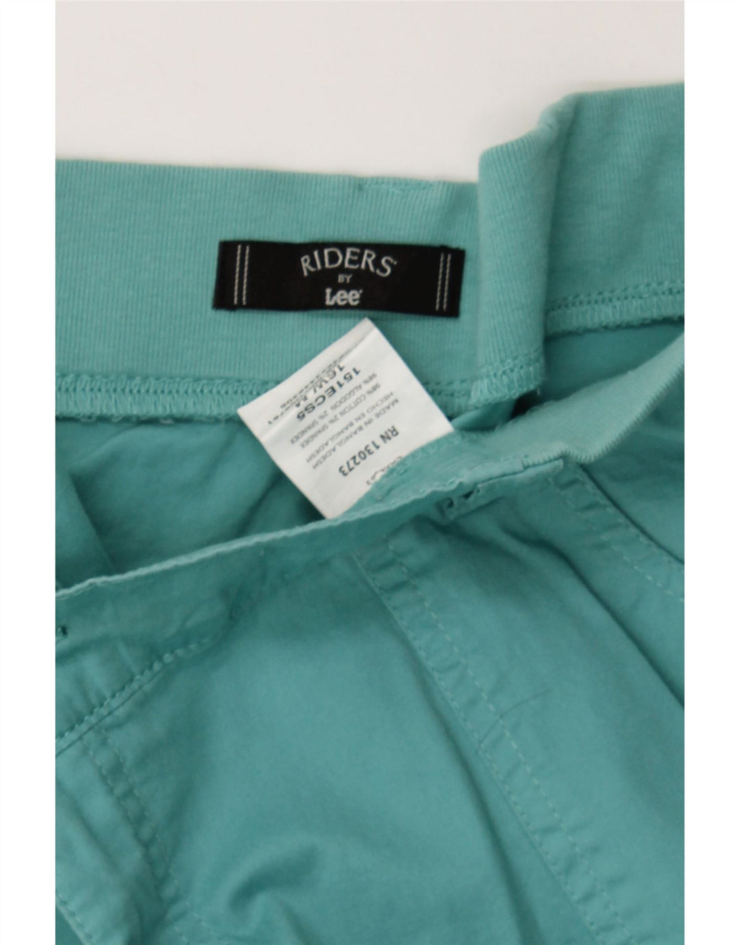 LEE Womens Riders Cargo Bermuda Shorts US 16 2XL W38 L19 Turquoise Cotton Vintage Lee and Second-Hand Lee from Messina Hembry 