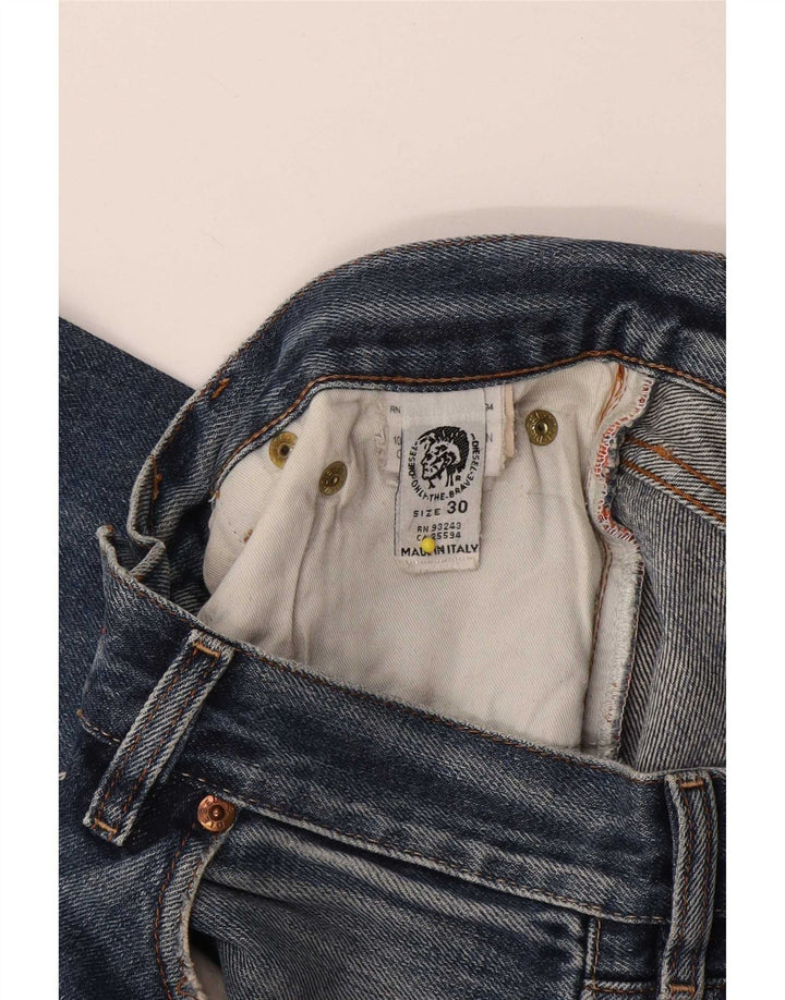 Jeans retos masculinos Diesel W30 L29 algodão azul