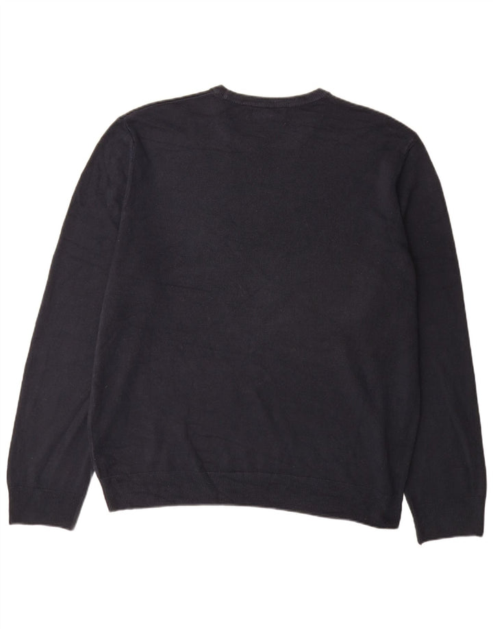 Suéter masculino Marks & Spencer com gola redonda 2XL azul marinho acrílico