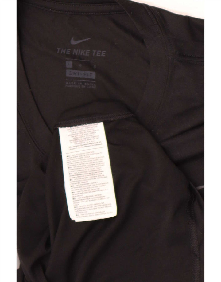 Camiseta Nike Masculina Dri Fit Graphic Top Grande Poliéster Preto