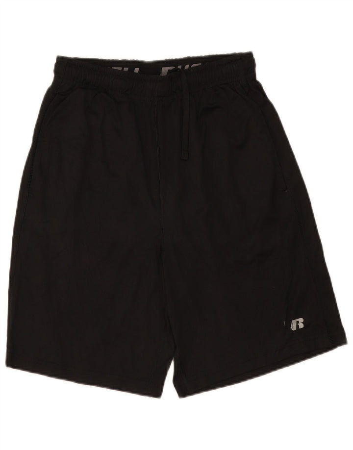 RUSSELL ATLÉTICO Masculino Dri-Power Sport Shorts Pequeno Poliéster Preto