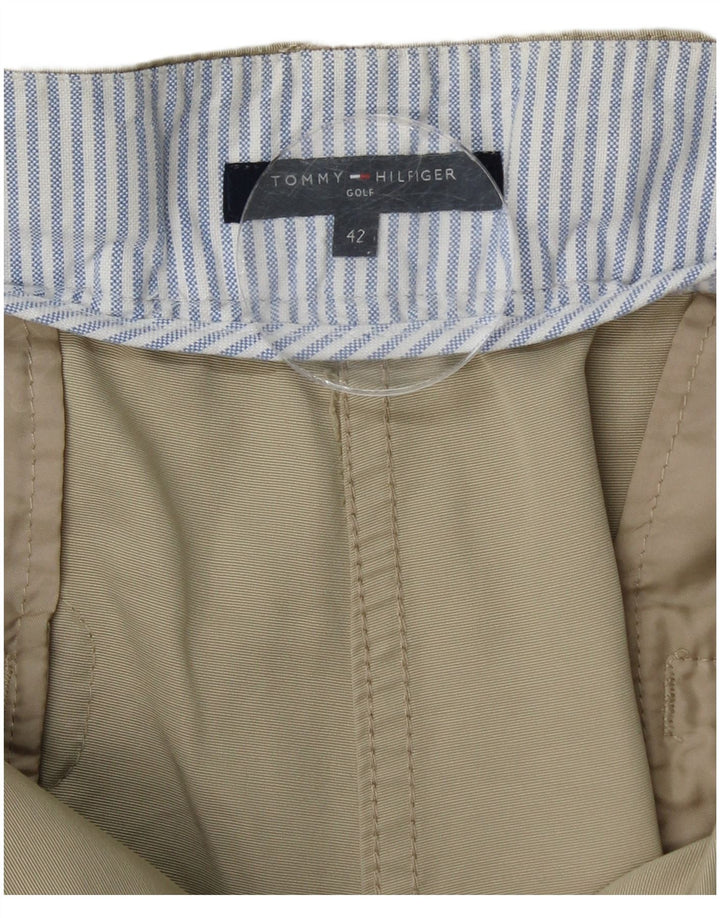 Calça feminina casual TOMMY HILFIGER UE 42 grande W34 L27 bege