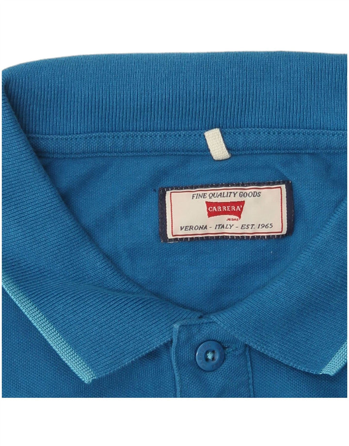 Camisa polo masculina Carrera grande azul