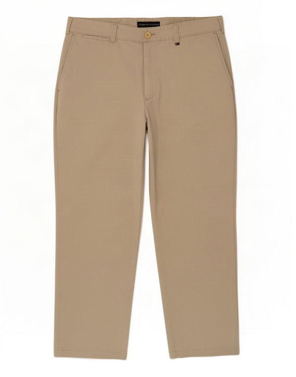 Tommy Hilfiger Calça Chino Masculina Reta W34 L26 Algodão Bege