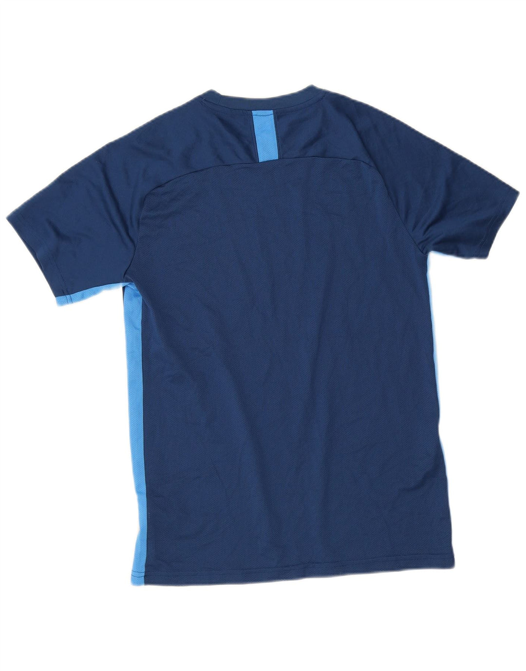 Camiseta Nike Masculina Dri Fit Top Médio Azul Marinho Colourblock Poliéster