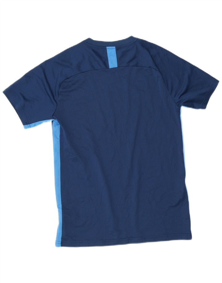 Camiseta Nike Masculina Dri Fit Top Médio Azul Marinho Colourblock Poliéster