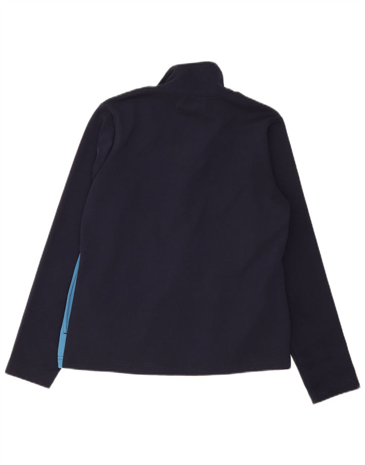 Jaqueta feminina KAPPA com top de treino UK 14 médio azul marinho colorblock
