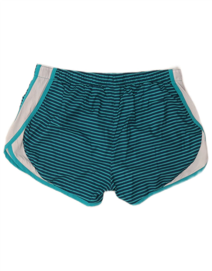 Shorts esportivo feminino NEW BALANCE UK 14 médio azul marinho listrado