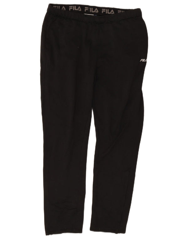 Calça de treino masculina Fila grande poliéster preto