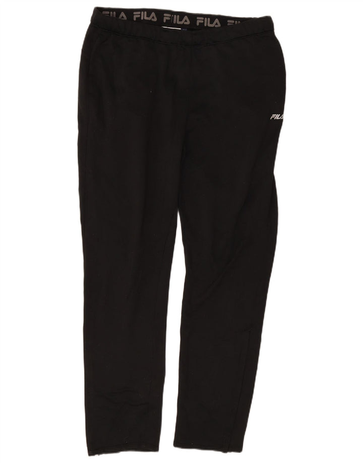 Calça de treino masculina Fila grande poliéster preto
