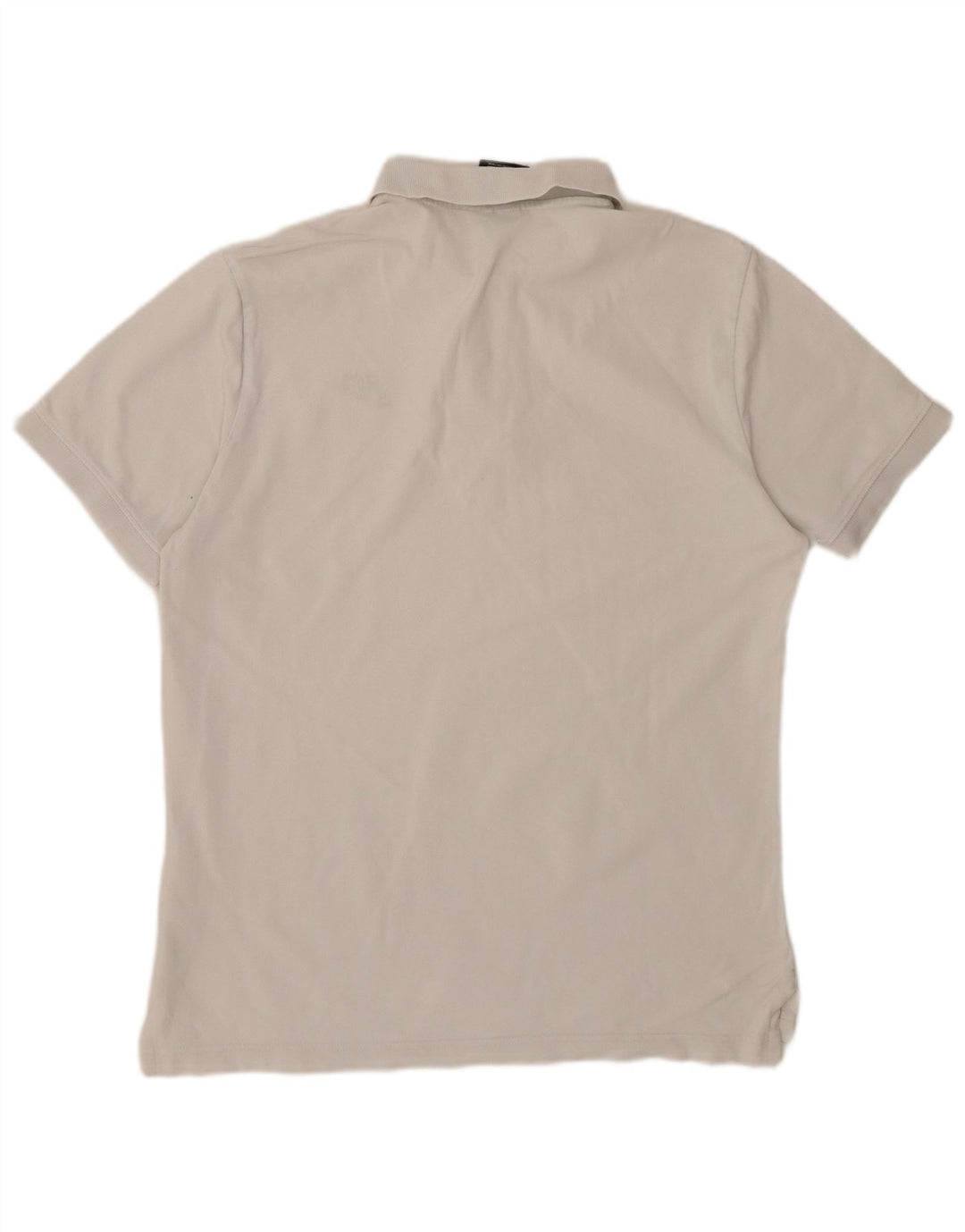 Camisa polo masculina NIKE de algodão branco médio