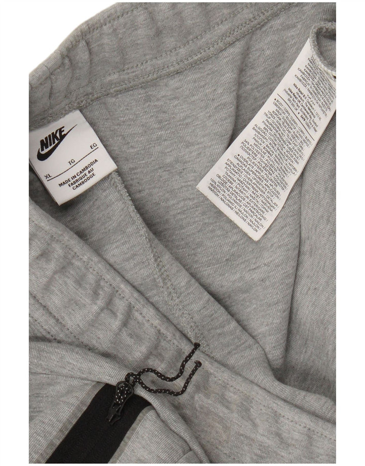 Calça de treino masculina Nike Joggers XL cinza colorblock algodão