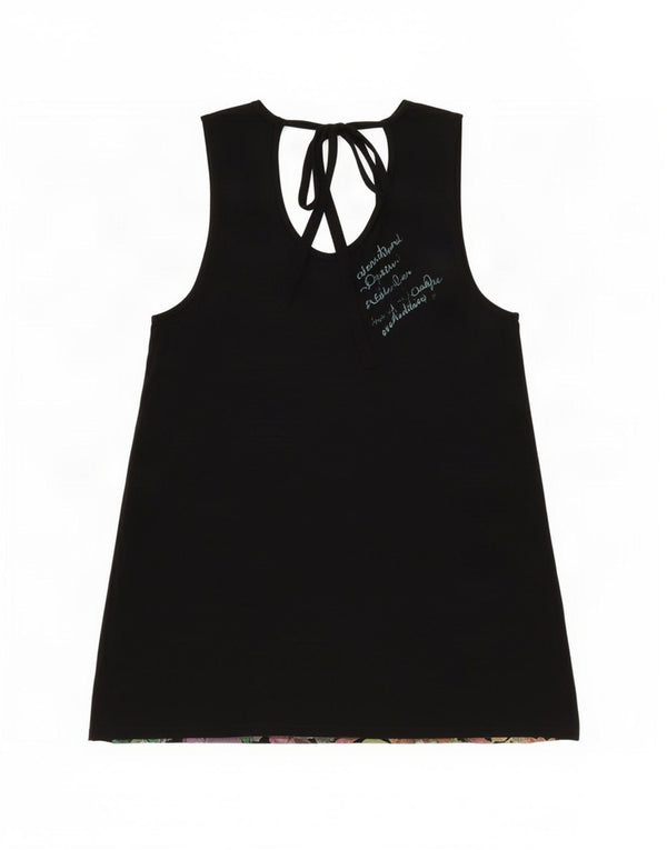 Blusa feminina Desigual Top UK 18 XL Preto Floral