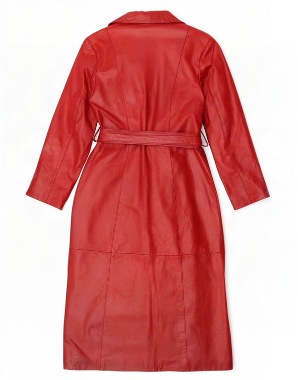 Casaco de couro feminino Davin IT 44 médio vermelho