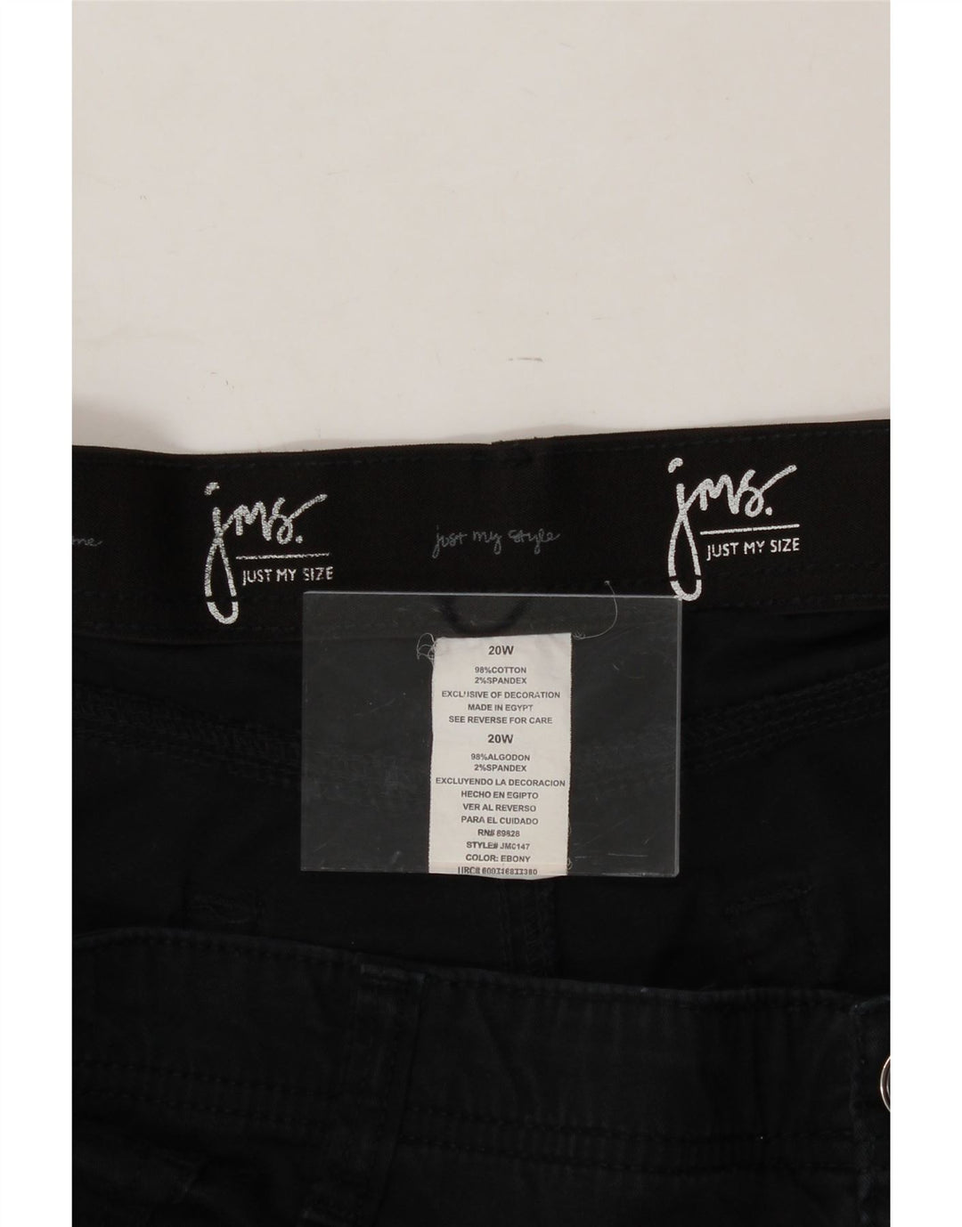 VINTAGE Womens Bermuda Shorts US 20 2XL W40 L20 Black Cotton Vintage Vintage and Second-Hand Vintage from Messina Hembry 
