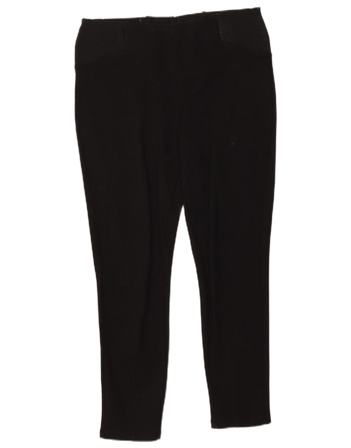 Zara Leggings Crop Feminino UK 16 Grande Preto