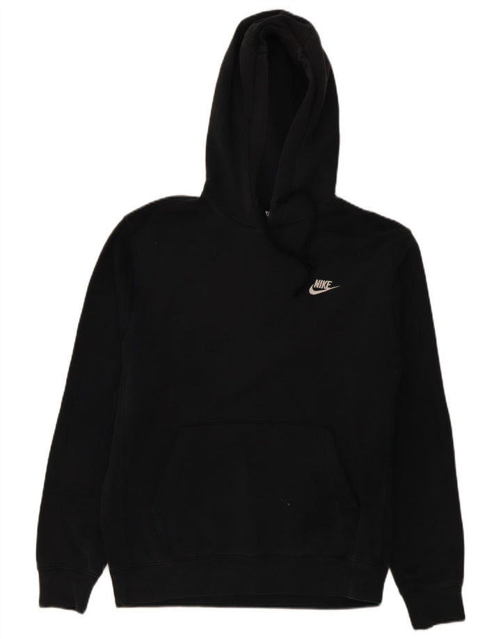 NIKE Mens Tall Hoodie Jumper Médio Algodão Preto