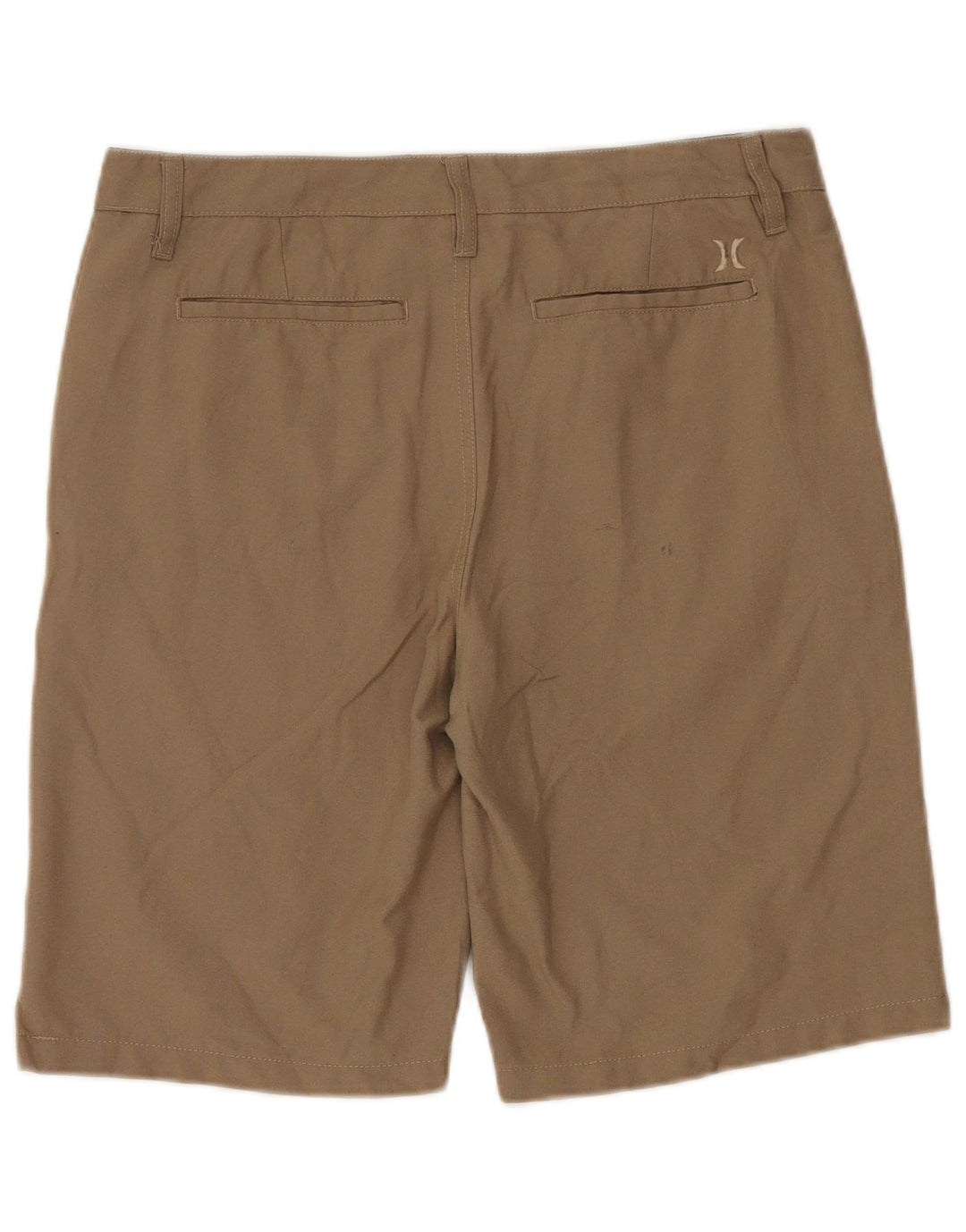 HURLEY Mens Chino Shorts W32 Poliéster Bege Médio