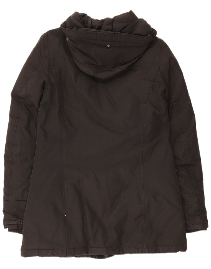 Casaco acolchoado com capuz feminino Woolrich UK 6 XS preto
