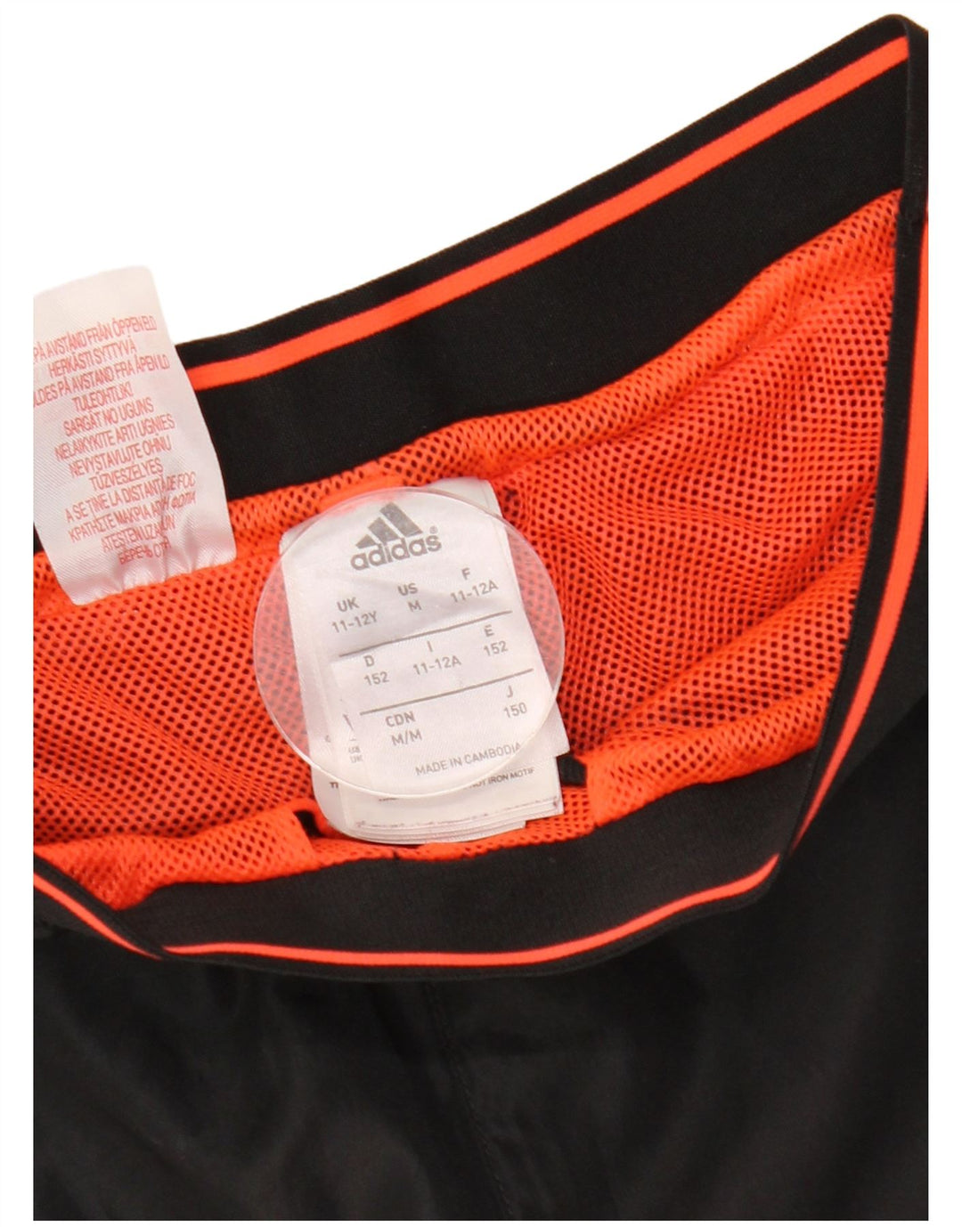 ADIDAS Meninos MESSI Calças de treino Joggers 11-12 Anos Poliéster Preto