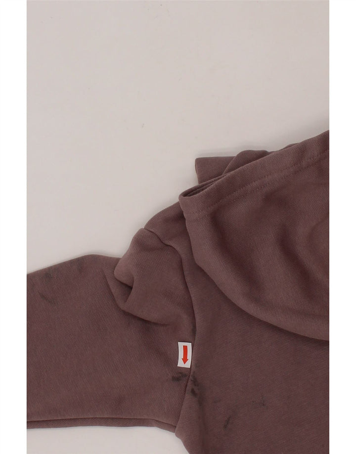 Jumper com capuz gráfico feminino PUMA 5-6 anos algodão roxo