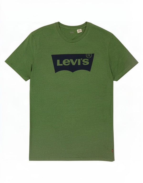Camiseta gráfica masculina Levi's Top médio algodão verde