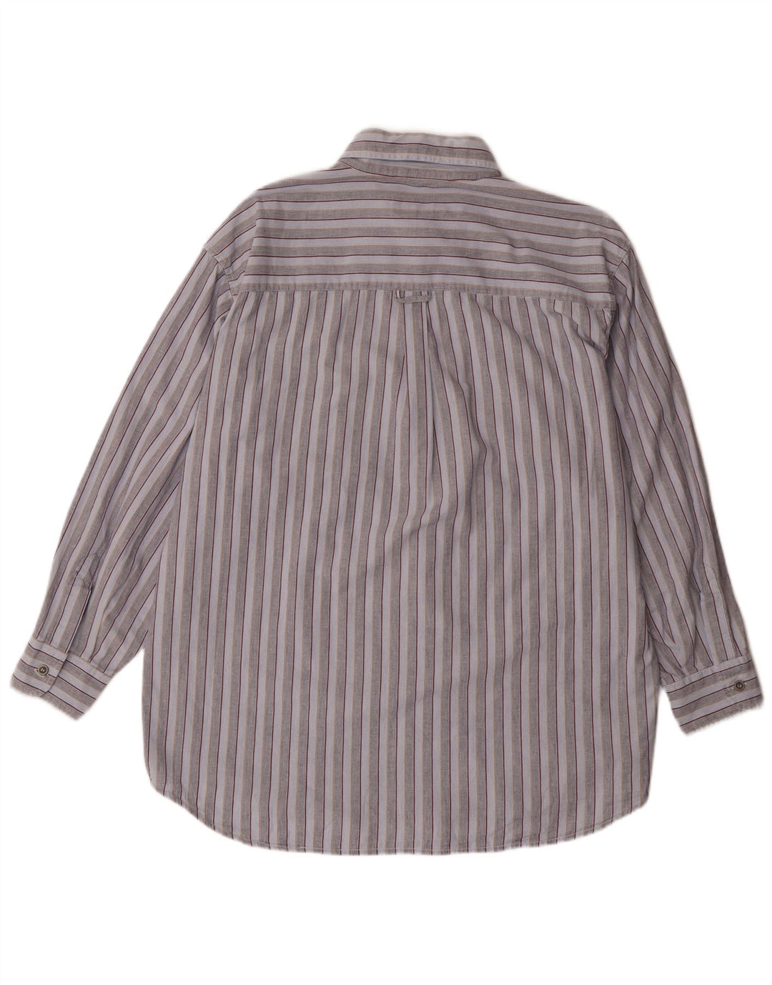 Camisa masculina Carrera XL listrada azul algodão