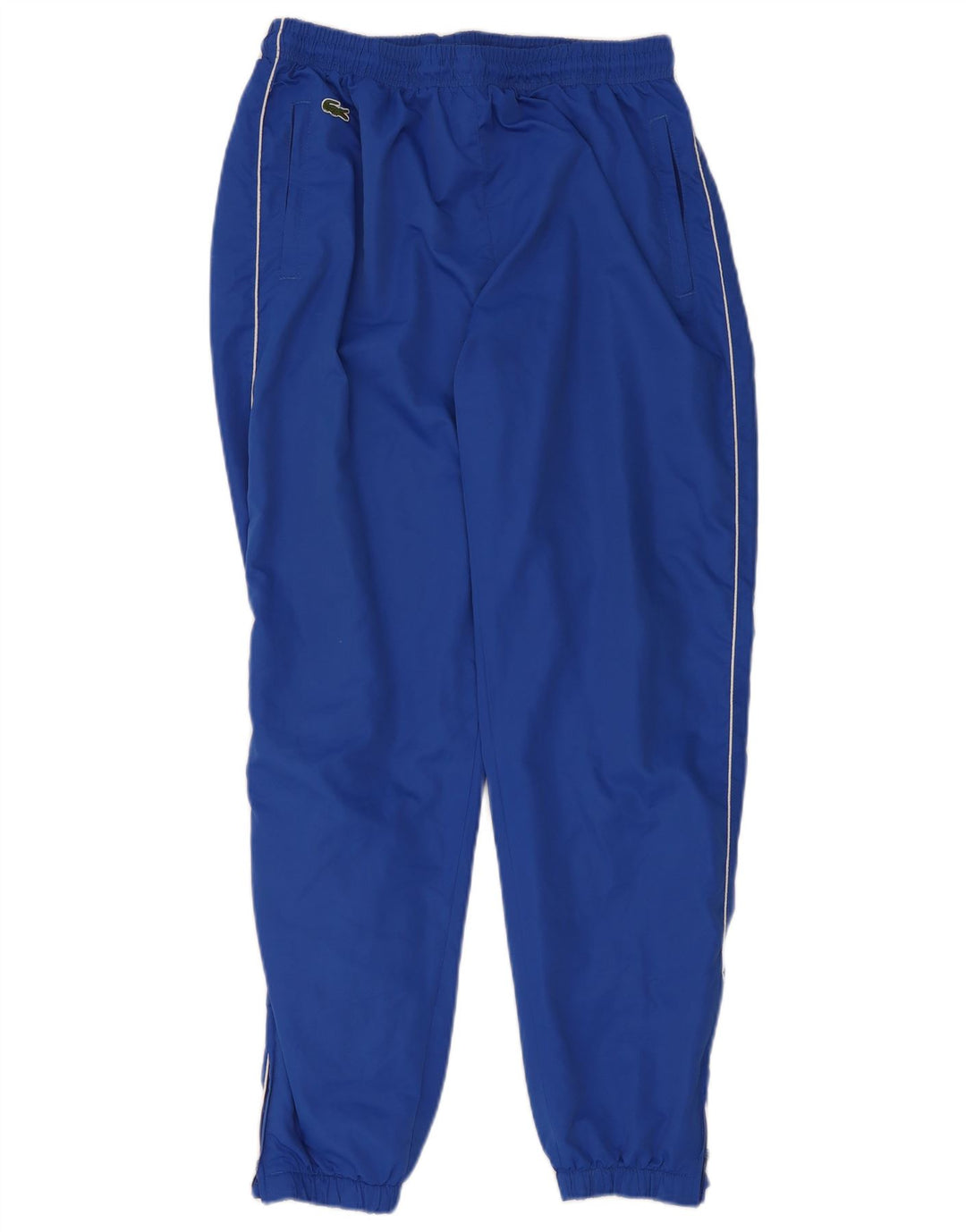 Calça de treino masculina Lacoste tamanho 6 XL azul poliéster