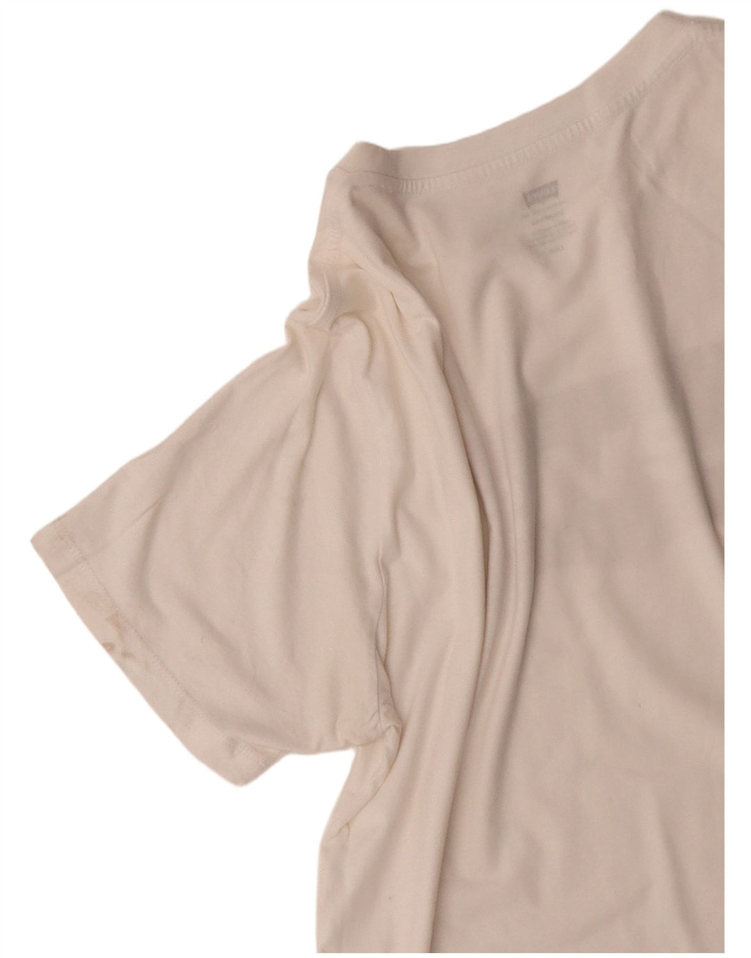 Camiseta masculina Levi's Standard Fit gráfica top grande de algodão branco